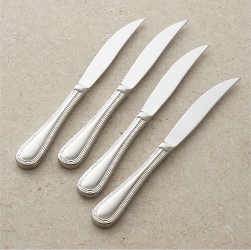 Set of 4 Grand Hotel II Steak Knives Crate and Barrel