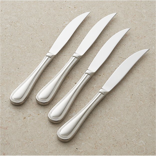 Set of 4 Grand Hotel II Steak Knives Crate and Barrel
