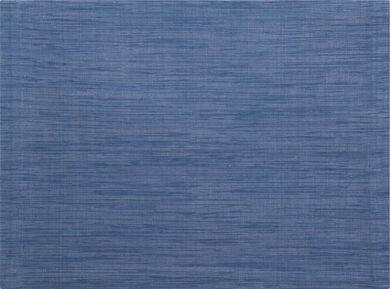 Grasscloth Smoky Blue Placemat