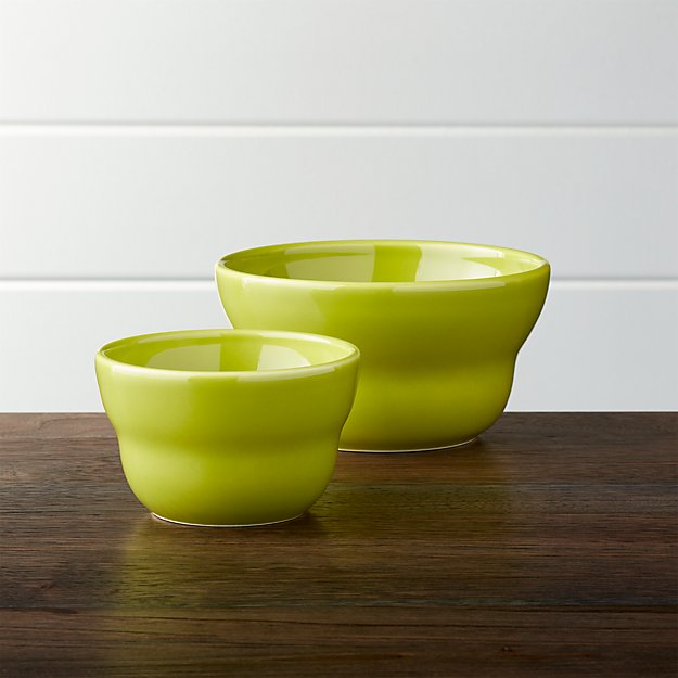 Green Bowls Crate and Barrel