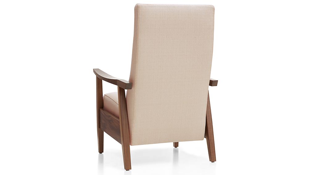 Greer Fabric Power Recliner Binth Pearl Crate and Barrel