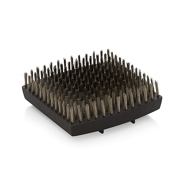Wood Handled Grill Brush Replacement Head Crate and Barrel