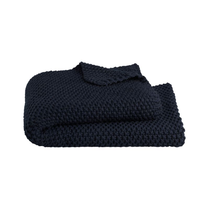 Hailey Navy Throw