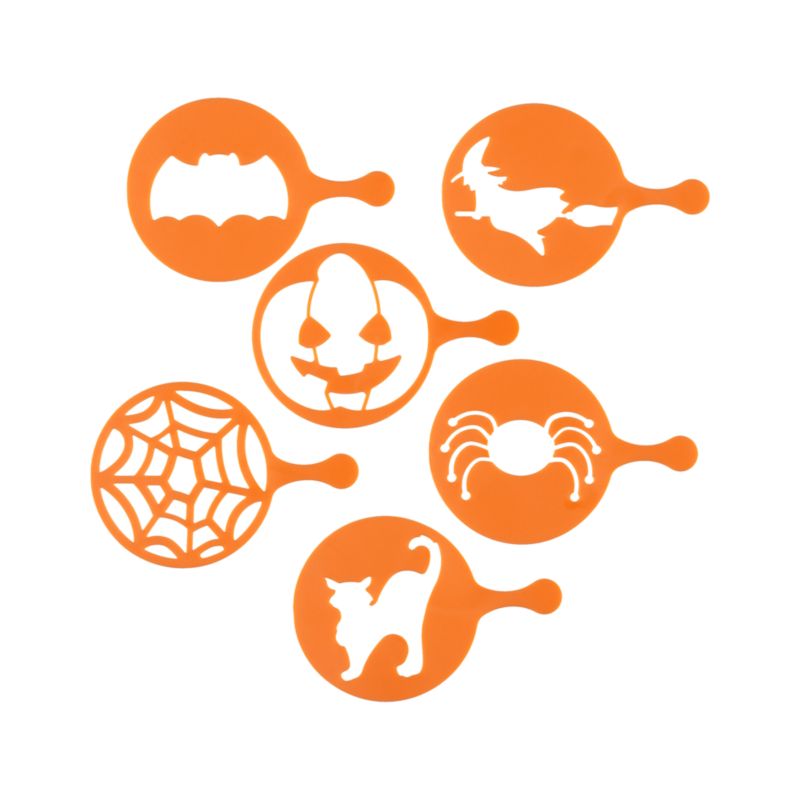 Set of 6 Halloween Decorating Stencils