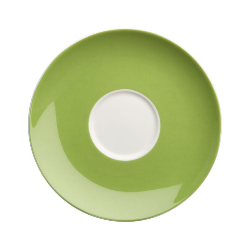 Green Saucer. 6" dia.