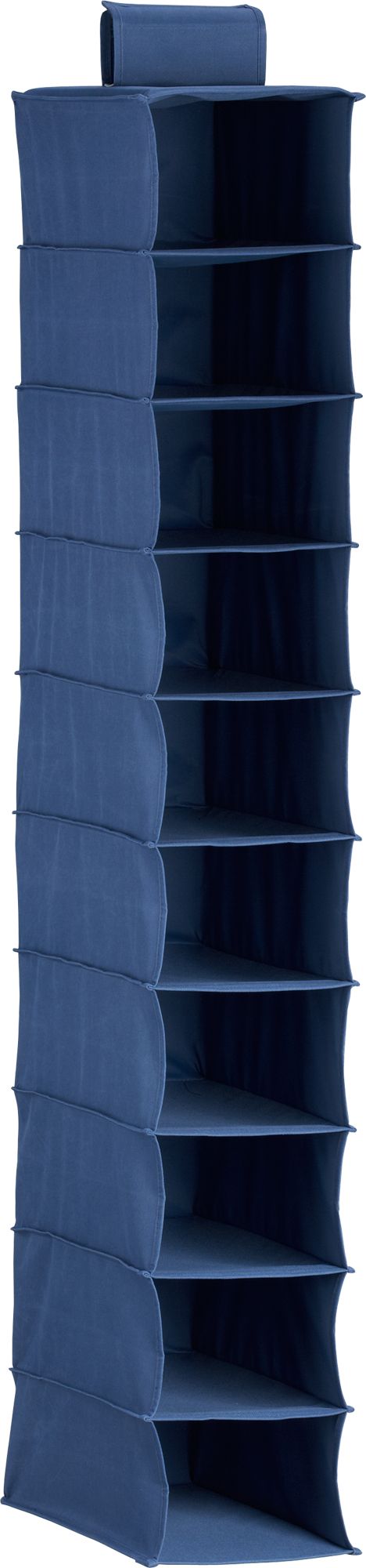 Blue 10-Section Hanging Shoe Bag