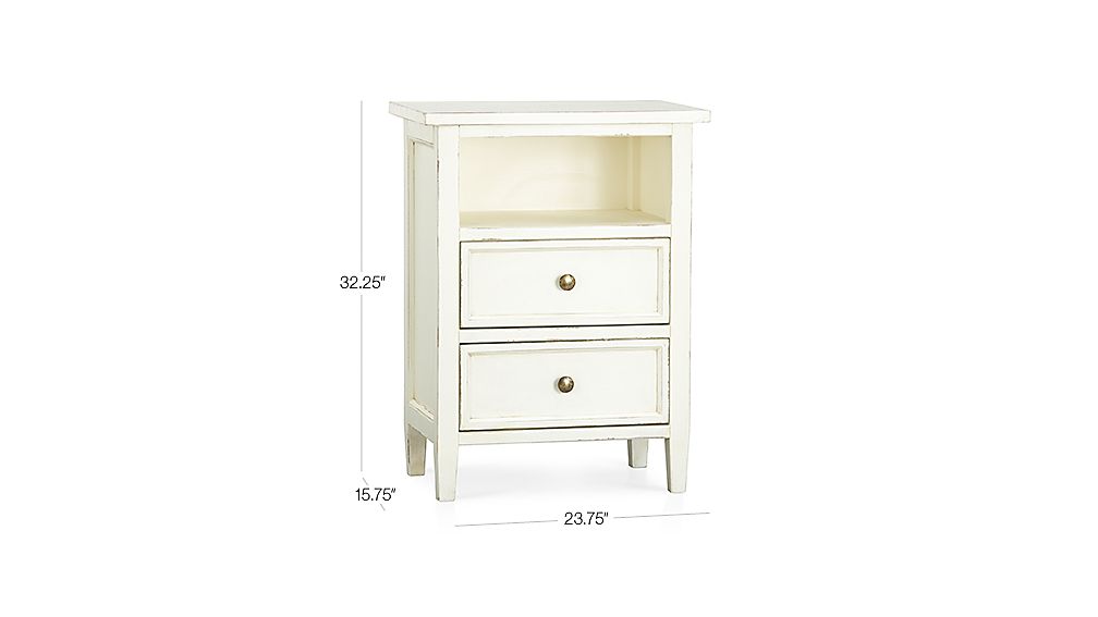 Harbor 2Drawer Nightstand Crate and Barrel