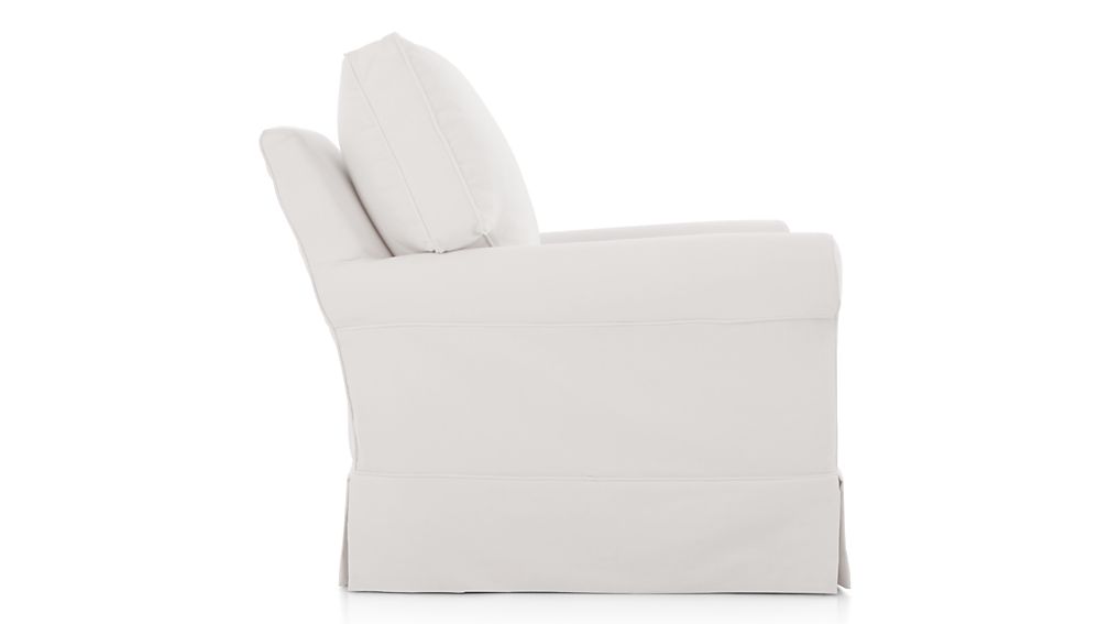 Harborside Slipcovered Swivel Glider Petry Snow Crate and Barrel