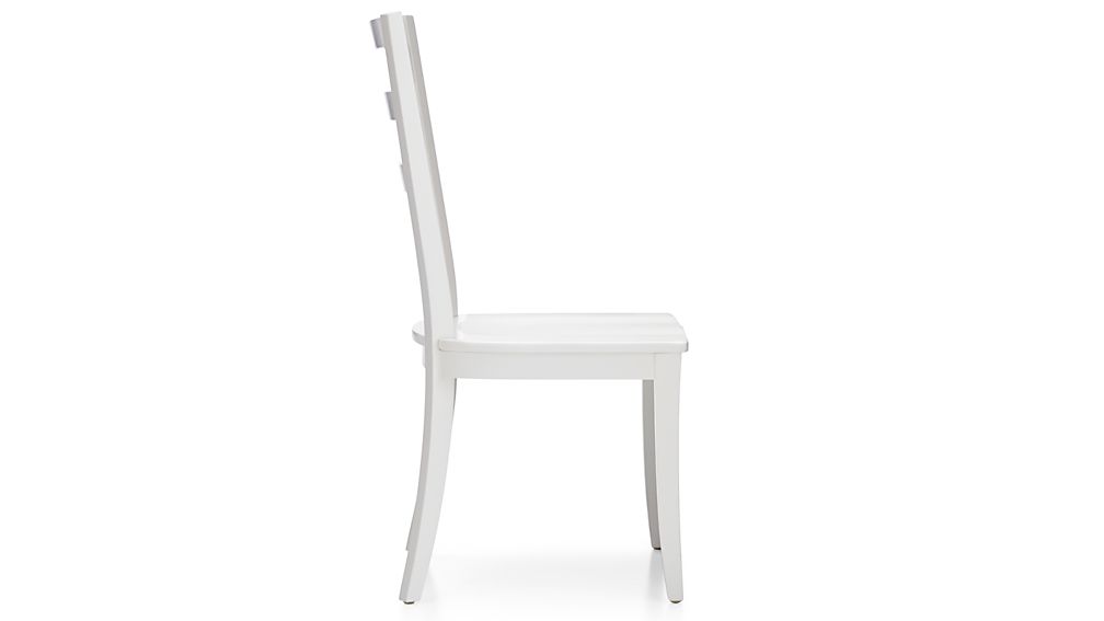 Harper White Ladder Back Dining Chair Crate and Barrel