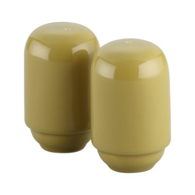 Set of 2 Harris Green Salt and Pepper Shakers