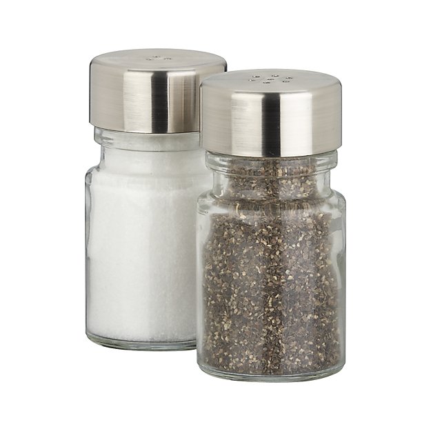Set of 2 Harrison Salt and Pepper Shakers Crate and Barrel
