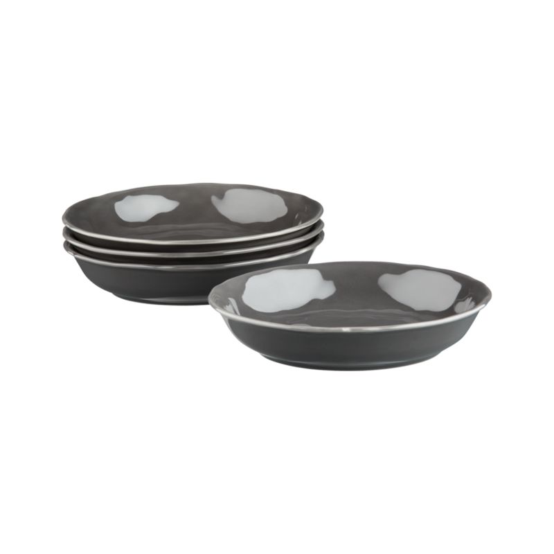 Set of four hayes pasta-low bowls. 9.25"dia.x1.75"