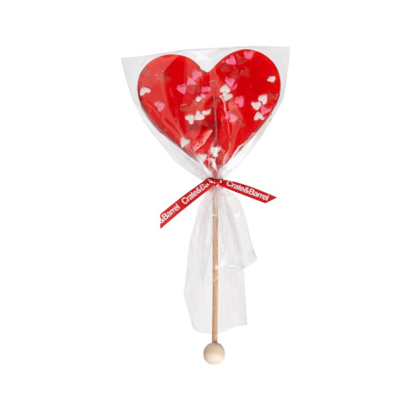 Heart Strawberry  Lollipop