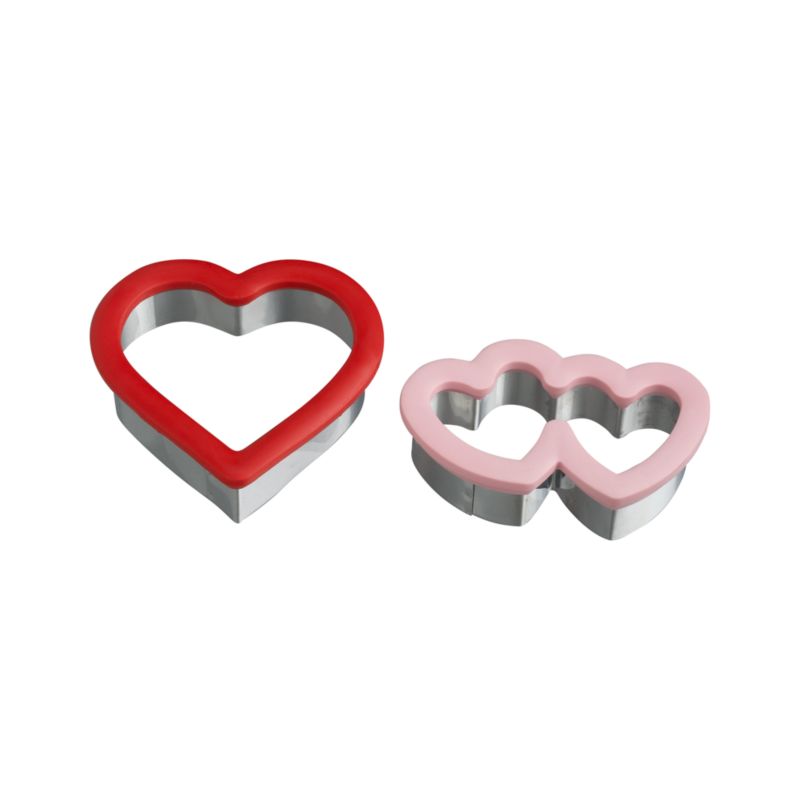 Crate and Barrel - Heart Comfort Grip Cookie Cutters shopping at Crate and Barrel : heart comfort grip cookie cutters valentines day cookie cutters valentines day crate and barrel