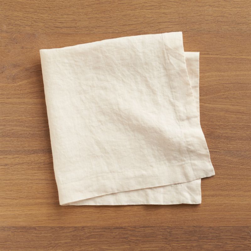 Napkin Helena Vanilla Ivory Linen Dinner Napkin