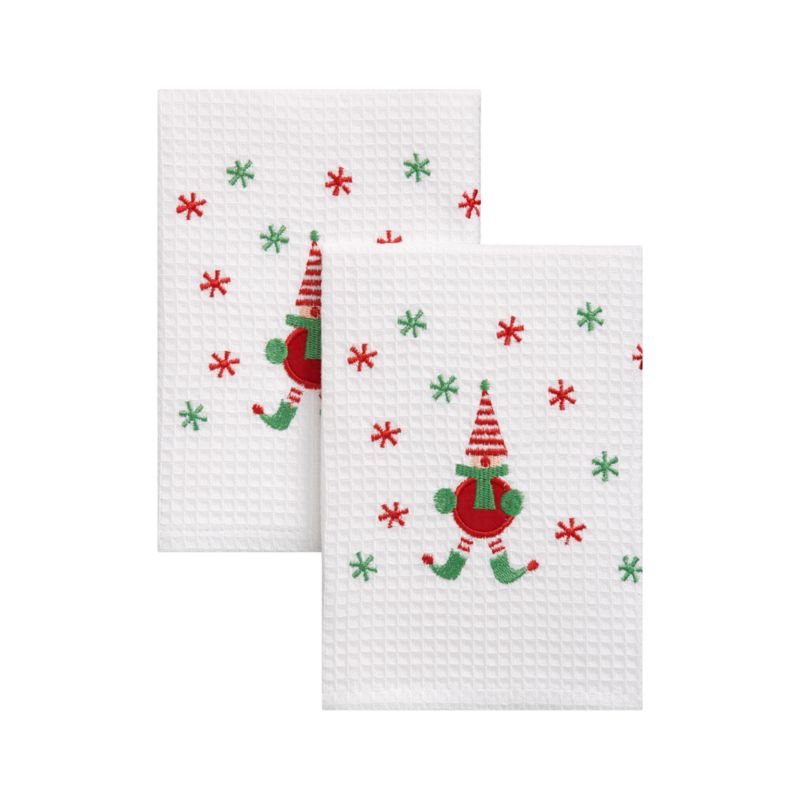 Holiday Elf Dishcloths Set of Two
