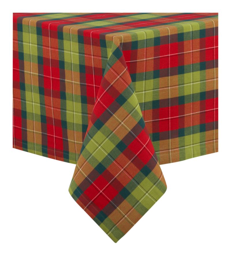 HolidayPlaidTableclothF11