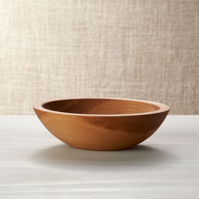 Holland 7.5" Wood Salad Bowl Crate and Barrel