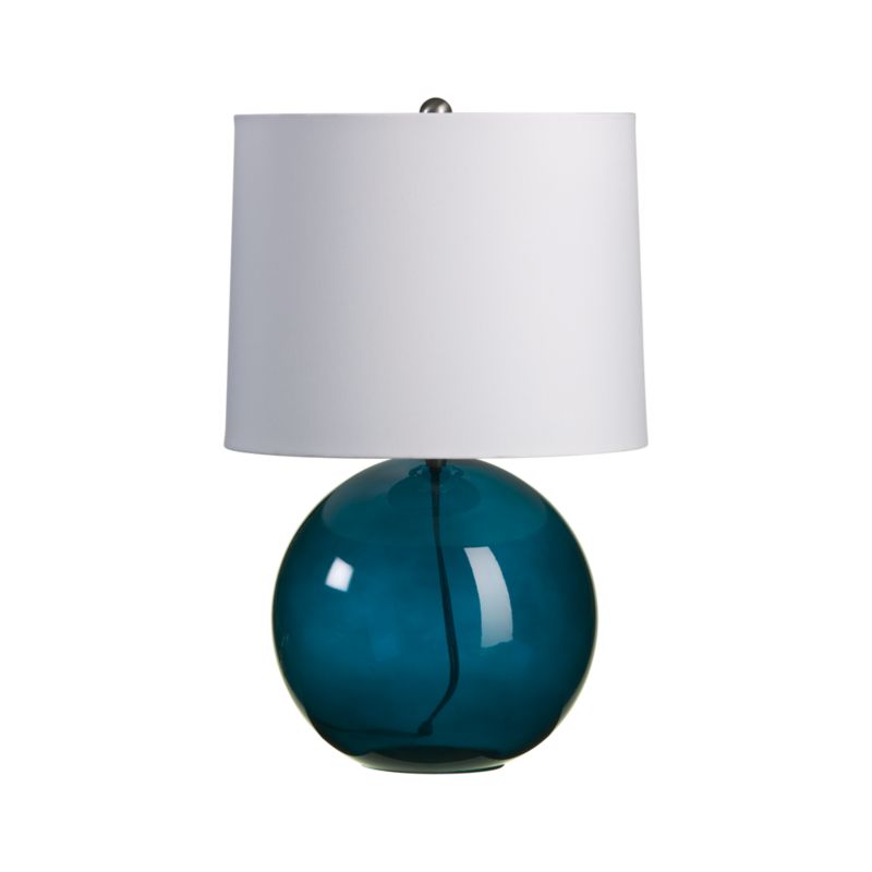 Teal Table Lamps on Crate And Barrel   Hoopla Teal Table Lamp Customer Reviews   Product