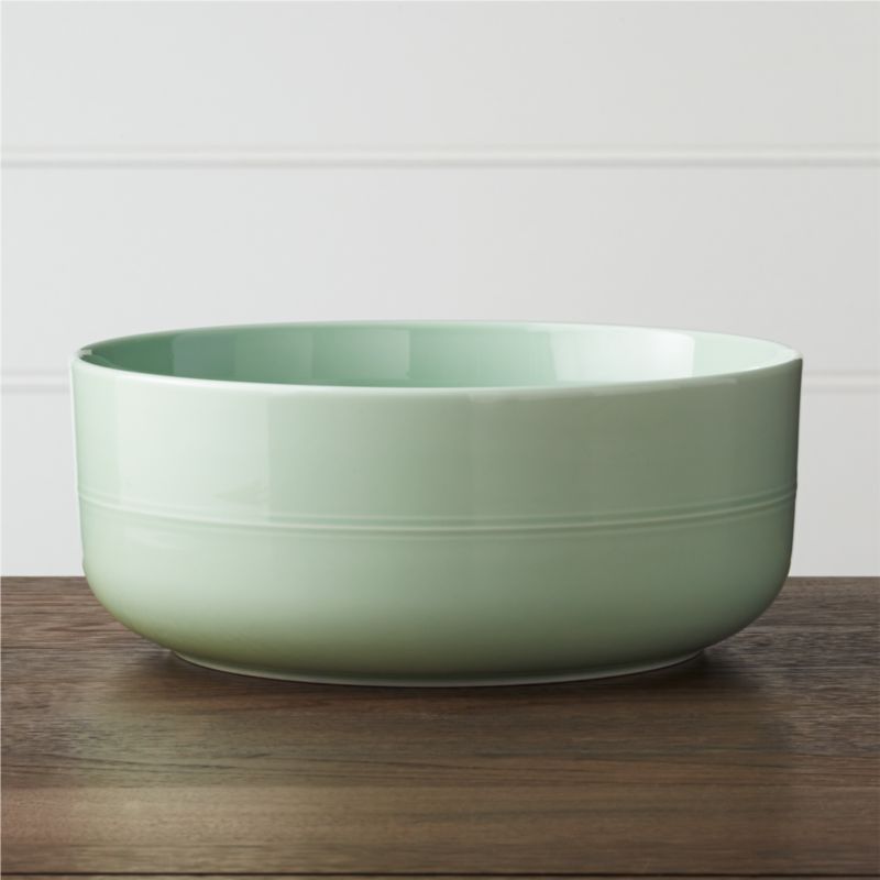 Hue Green Serving Bowl Crate and Barrel