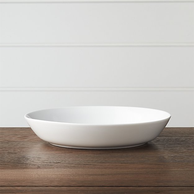 Hue White Low Bowl Crate and Barrel