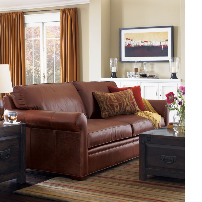 Huntley Woods Leather Sofa