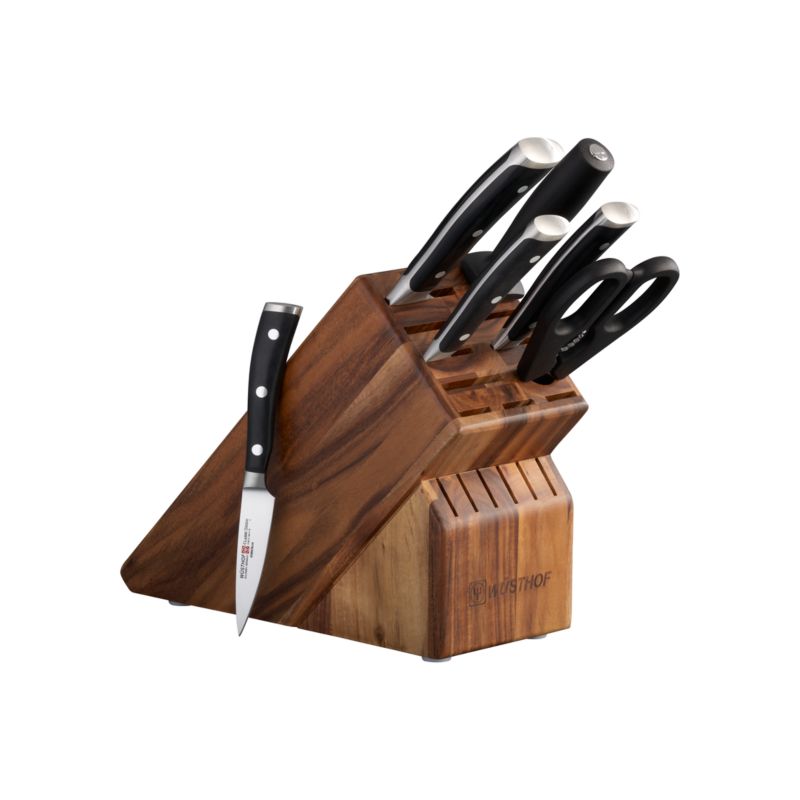 Ikon7pcWalnutKnifeBlockF10