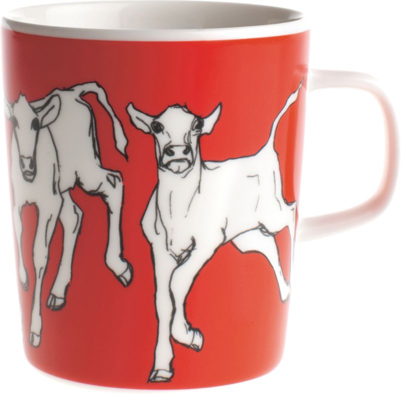 Marimekko Iltavilli Red Mug