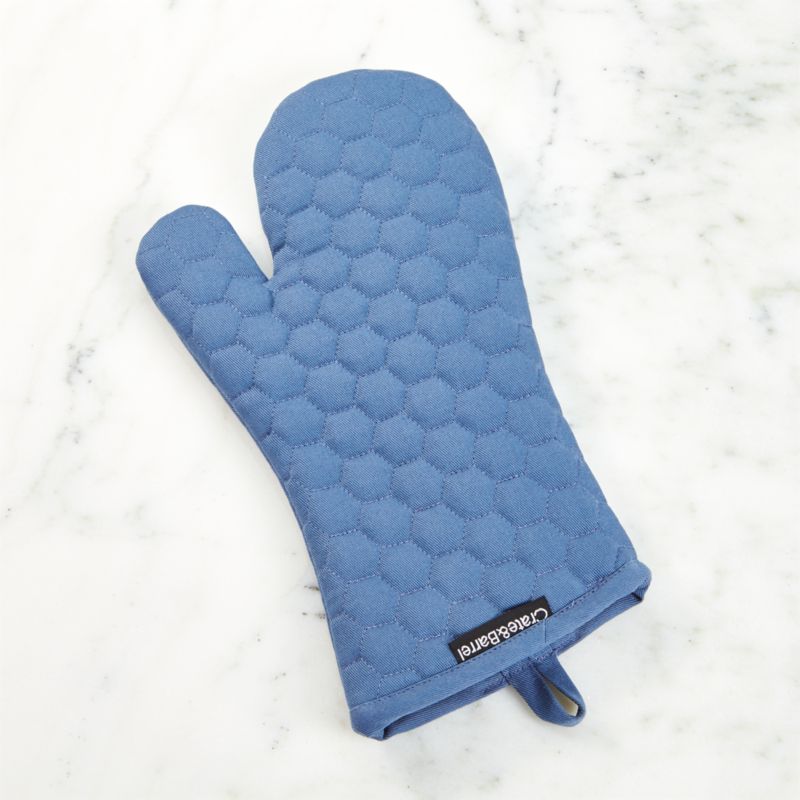 Indigo Blue Oven Mitt Crate and Barrel