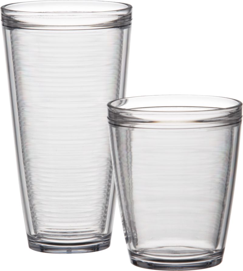 Insulated Plastic Cooler and Double Old-Fashioned