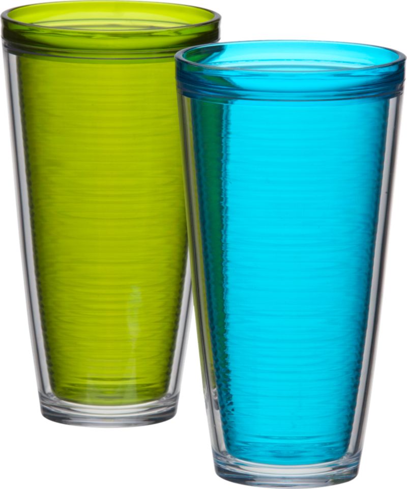 Green and Turquoise Insulated Plastic Coolers