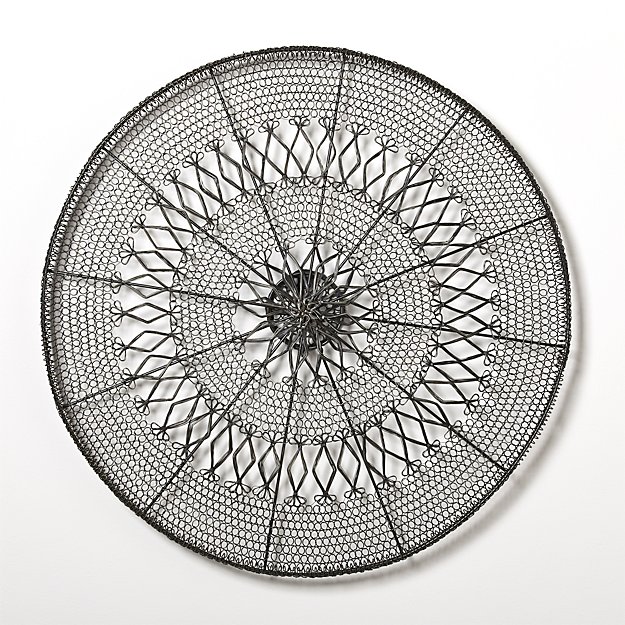 Intricate Circle Large Metal Wall Art Crate and Barrel