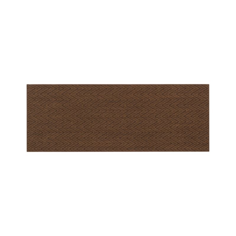 Island Chevron Bronze 3'x8' Runner