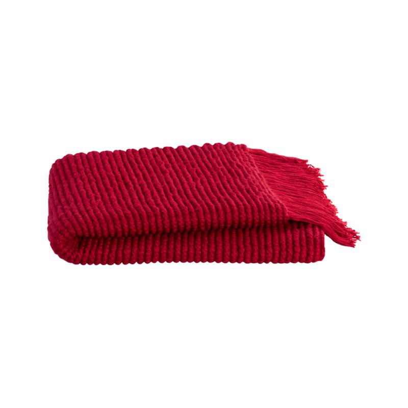 Ives Red Throw