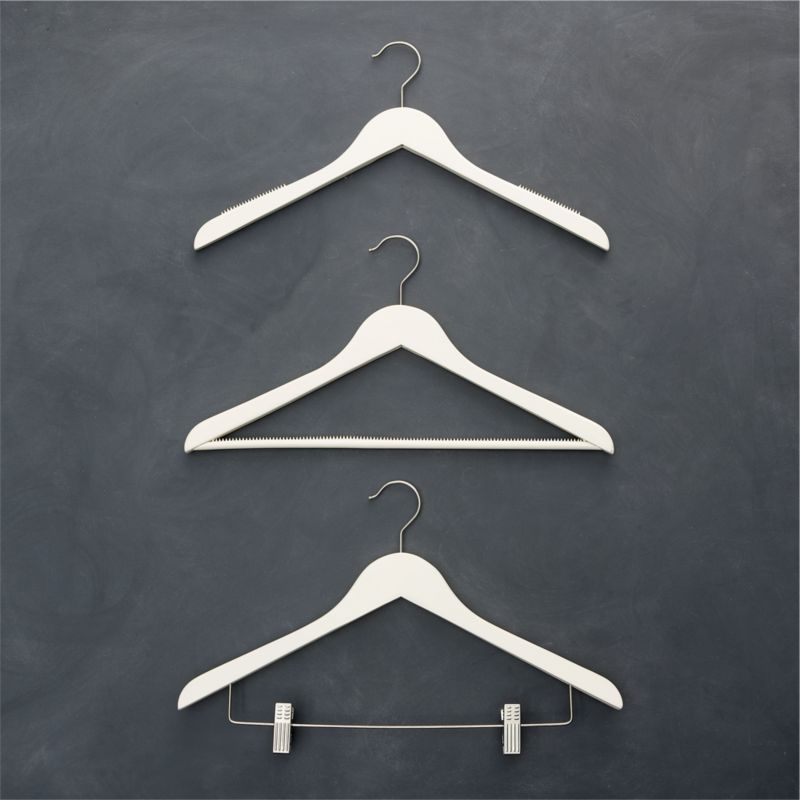 Ivory Clothes Hangers - Ivory Hanger with...