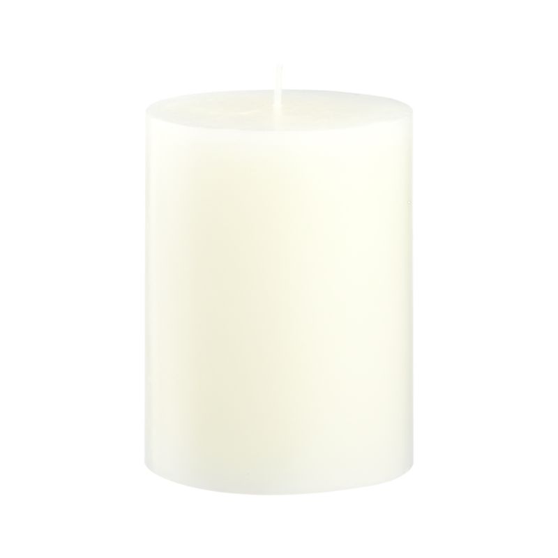 Ivory Pillar Candle. 3"dia.x4"H