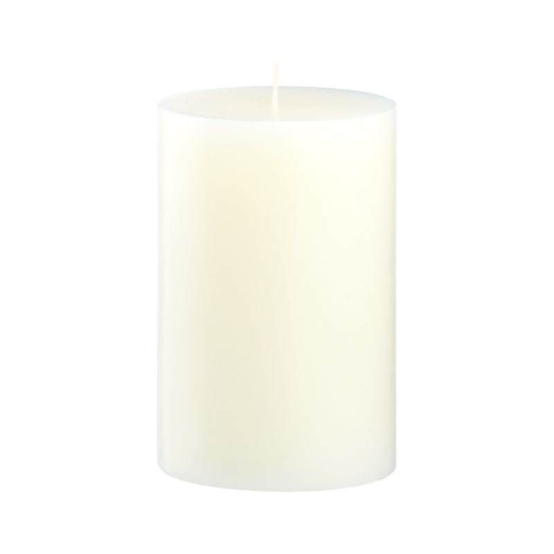 Ivory Pillar Candle. 4"dia.x6"H