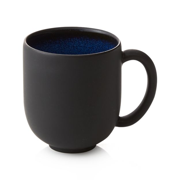 Jars Tourron Blue Ceramic Mug + Reviews Crate and Barrel