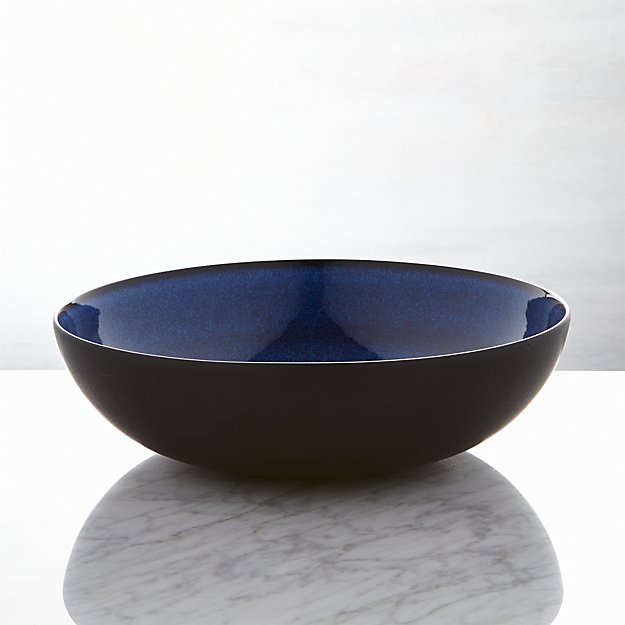 Jars Tourron Blue Serving Bowl Crate and Barrel