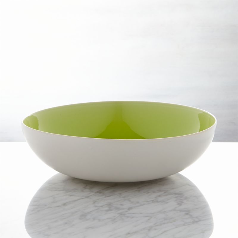 Jars Tourron Green Serving Bowl Crate and Barrel