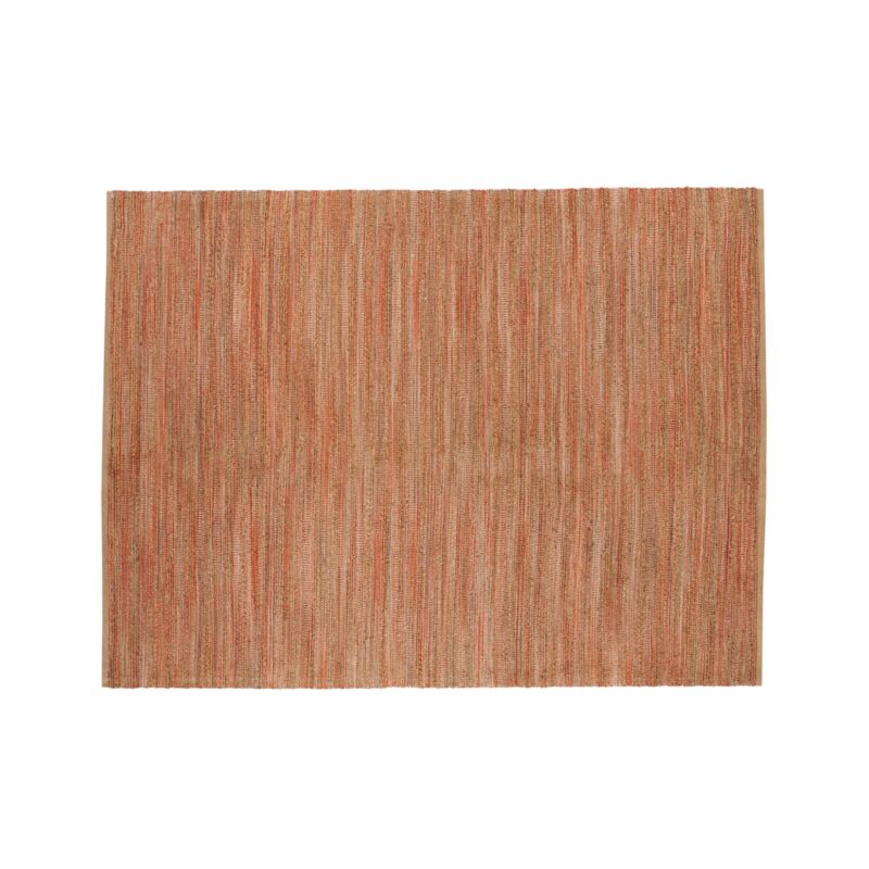Jarvis Coral Orange JuteBlend 9'x12' Rug Crate and Barrel