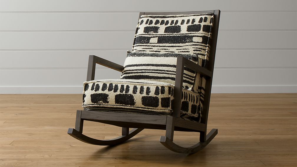 Jeremiah Fabric Rocking Chair Crate and Barrel