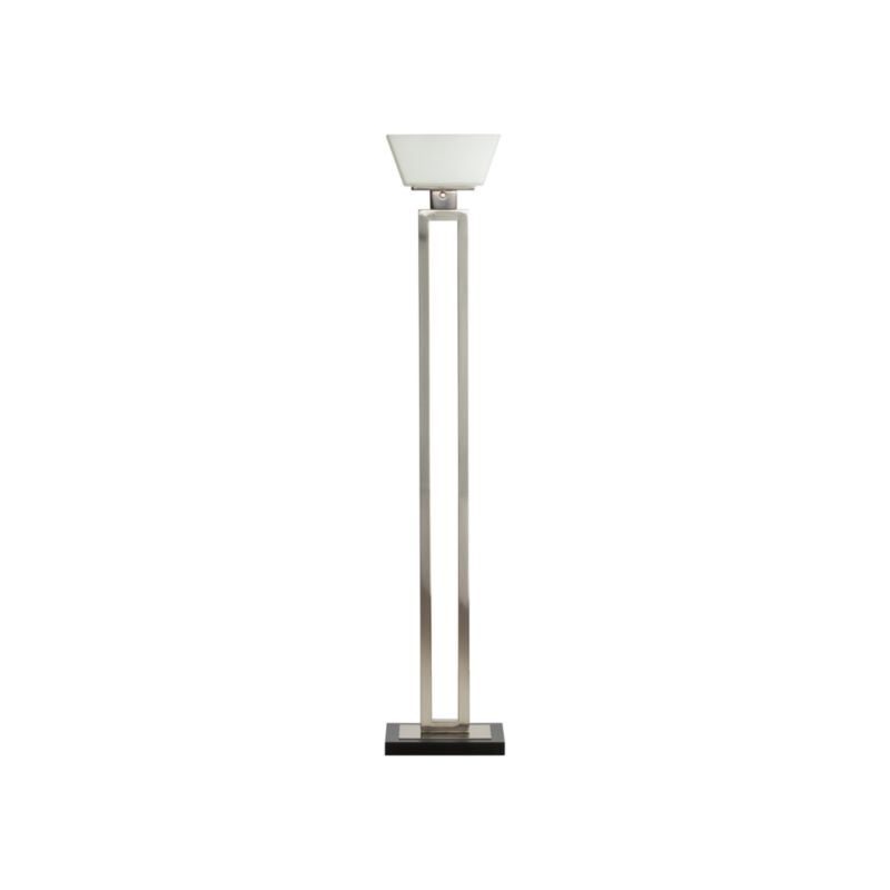 Jerry Antiqued Silver Torchiere Lamp