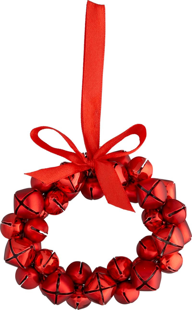 Crate & Barrel Jingle Bell Wreath Ornament