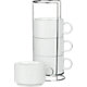 Set of 4 Jumbo Stacking Mugs with Metal Rack