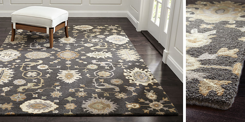 Juno Grey Wool Rug