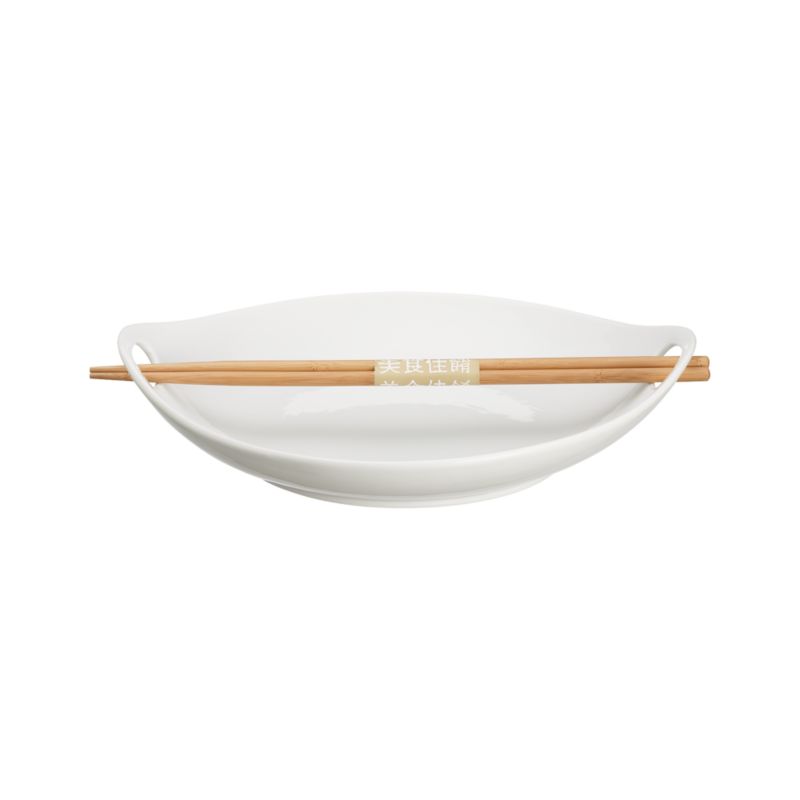 Kai 14" Serving Dish with Chopsticks