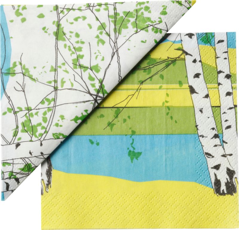 Set of 20 Marimekko Kaiku Paper 4.75" Napkins