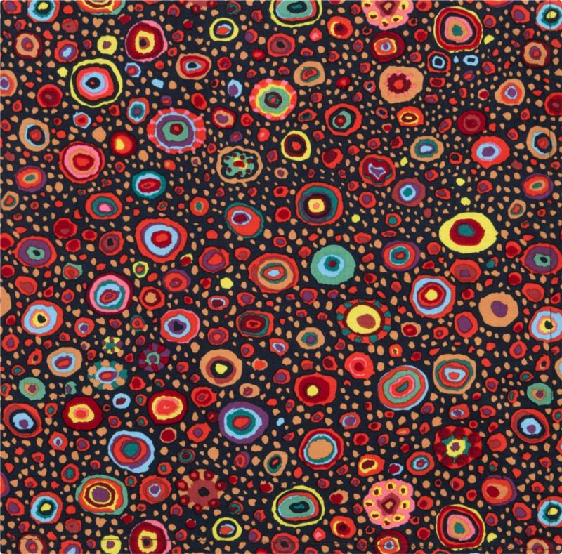 Kaleidoscope Black Napkin