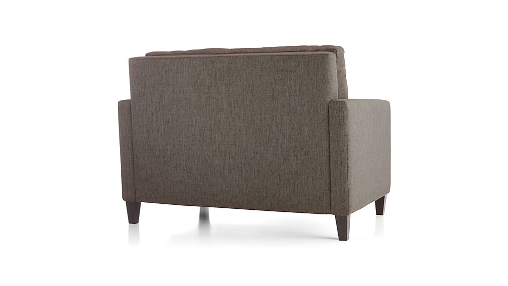 Karnes Twin Sleeper Sofa Meritage: Storm  Crate and Barrel